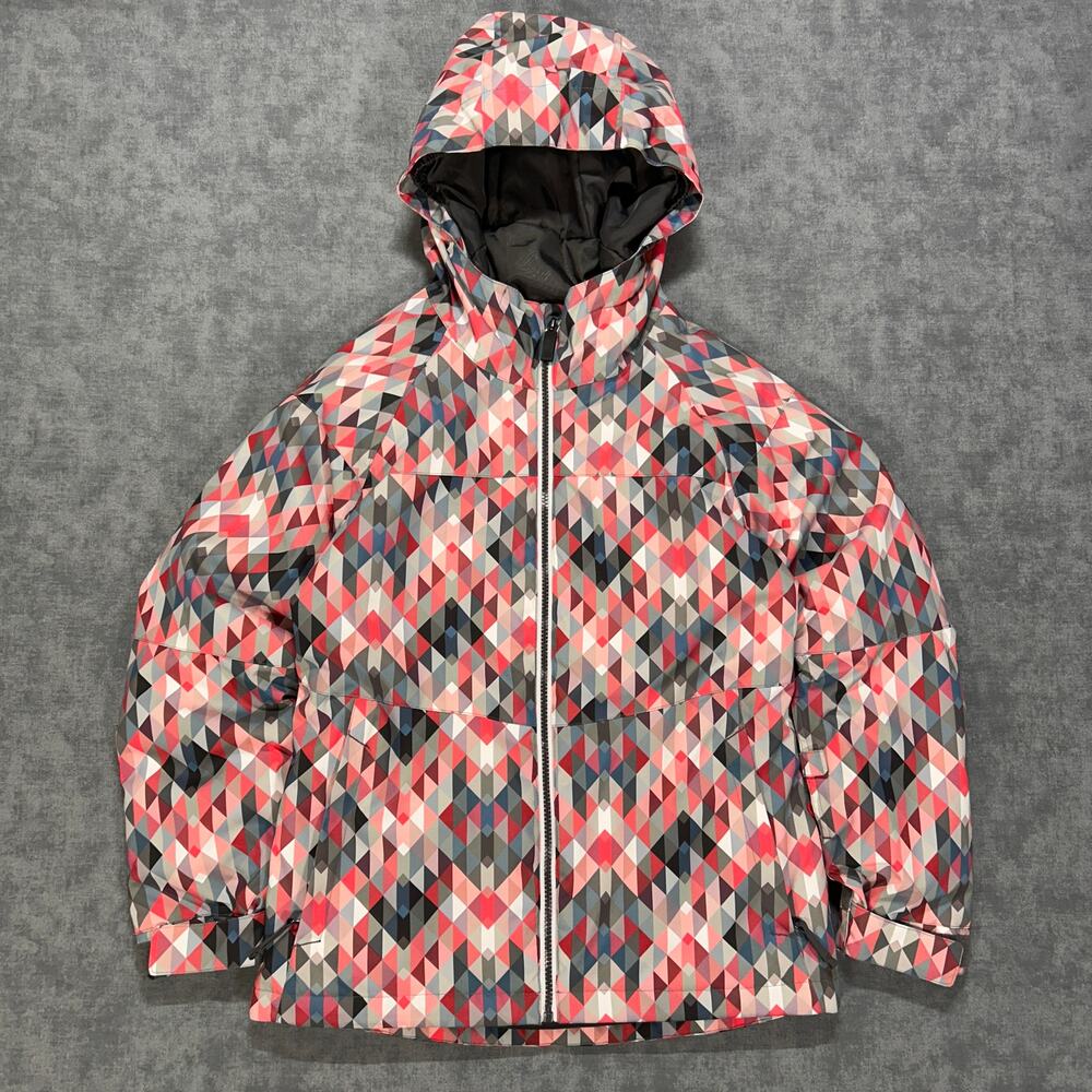 686 Athena Insulated Jacket Kaleidoscope Youth Medium 10K Waterproof Ski